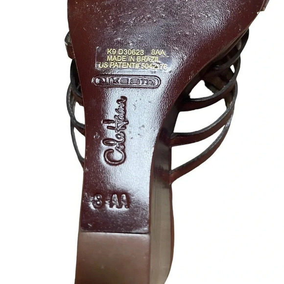 Cole Haan Nike Air Verona - brown wedge heels size 8 AA (narrow) - Picture 5 of 6